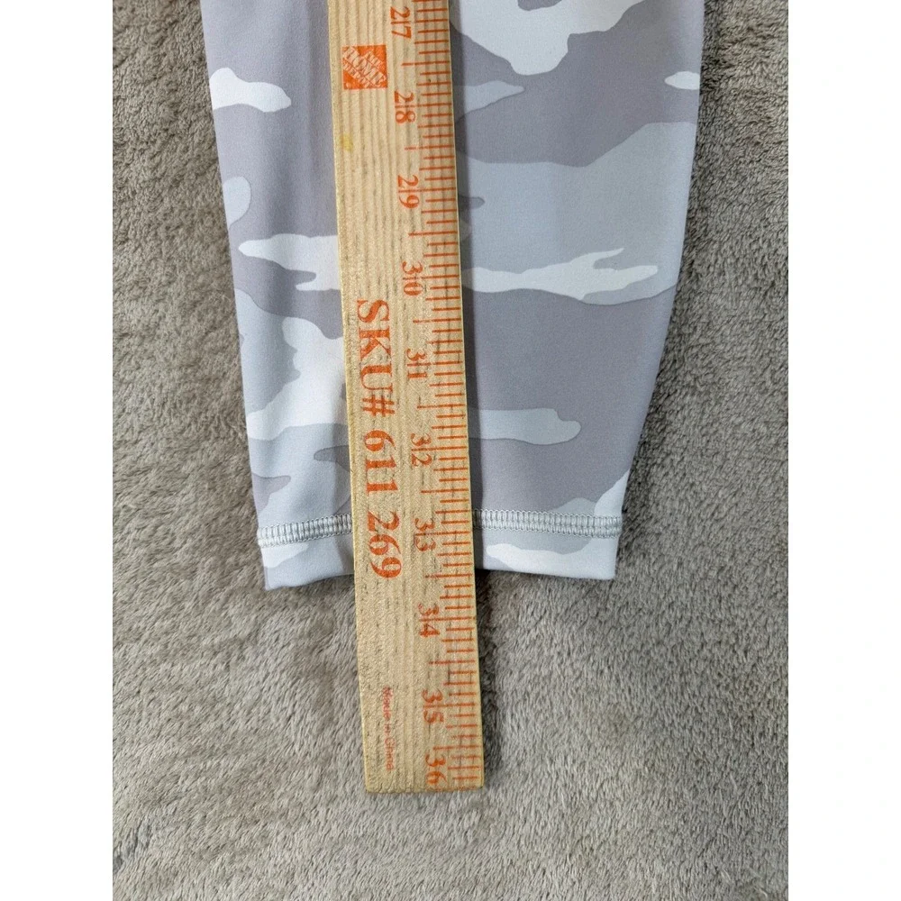 Athleta Elation Tight Grey‎ Leggings Womens Size 1X White Camo